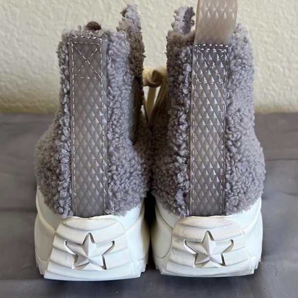 Converse Sherpa Platform Womens Converse Sneakers 7 New - Picture 6 of 9